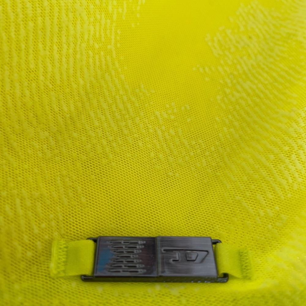 DIESEL × SAVAGE FENTY by RIHANNA Long Sleeve Bodysuit in Neon Tease Green Yellow - Picture 10 of 17